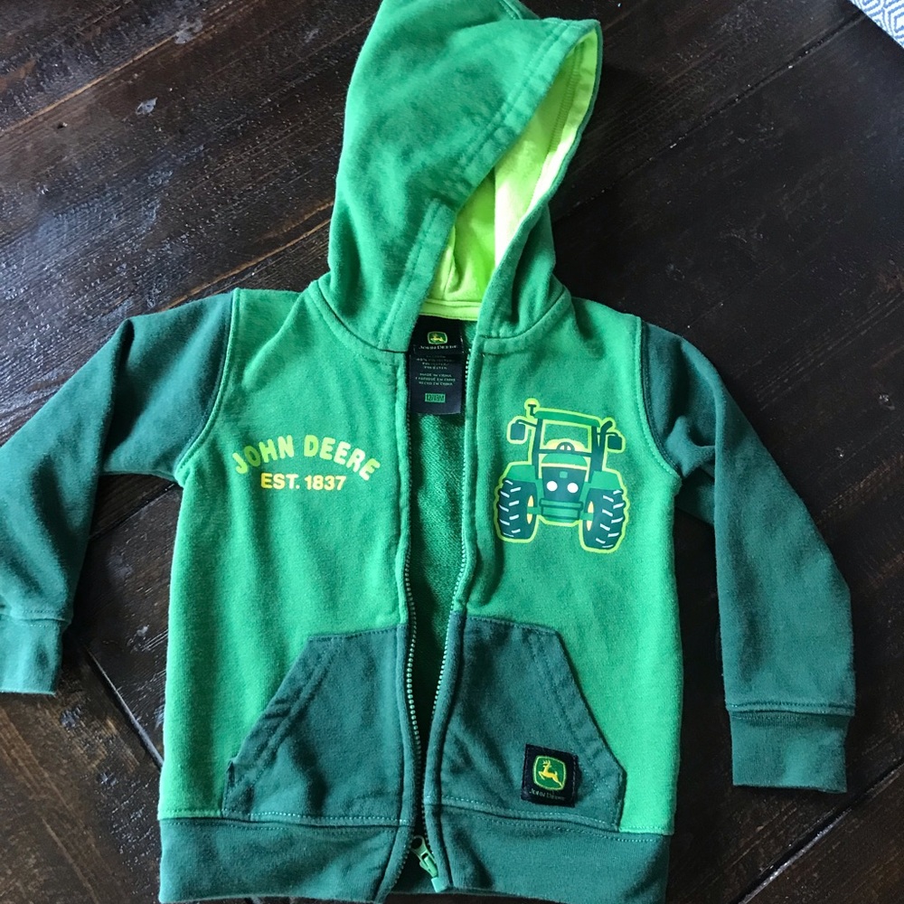 John Deere baby zip up sweatshirt